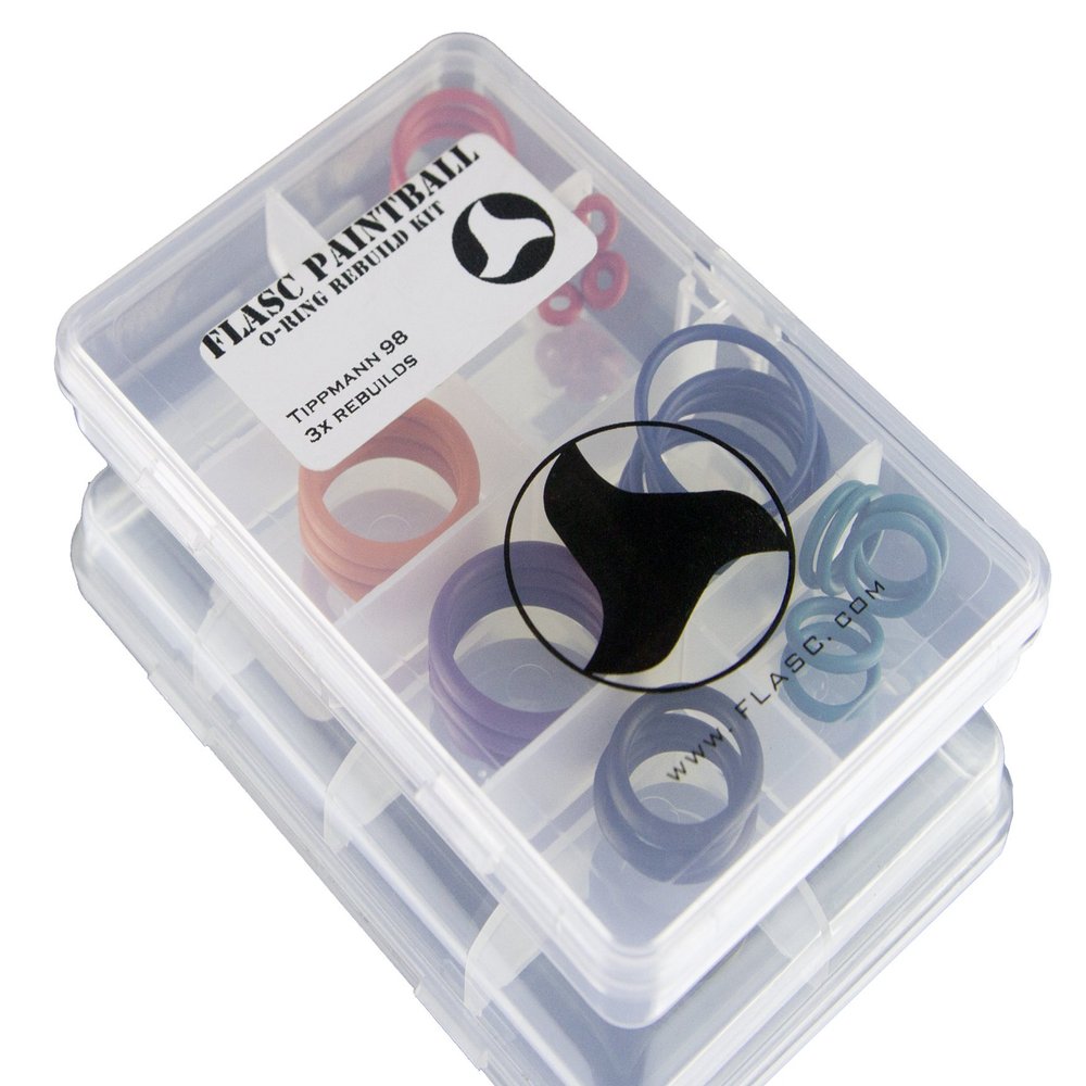Tippmann 98 3X Color Coded Paintball o-Ring Rebuild kit by Flasc Paintball