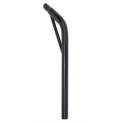 Alta Steel Lay Back Bike Seat Post with Support, Multiple Sizes & Colors (Black, 27.2mm)