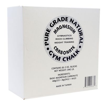 Z Athletic 8 Blocks of 2oz Chalk Total 1lb for Gymnastics, Weightlifting, Rock Climbing, Crossfit
