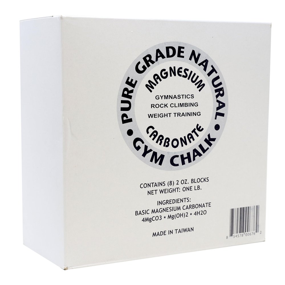 Z Athletic 8 Blocks of 2oz Chalk Total 1lb for Gymnastics, Weightlifting, Rock Climbing, Crossfit