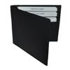Leatherboss Genuine Leather Slim Magnetic Minimalist Bifold Money Clip Cash Wallet with Credit Card Holder Slots, Black view 3
