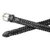Thomas Bates Dillon Boys Dress Casual Braided Leather Belt (26, Black) view 3