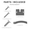 Viper by GLD Products Dartboard Mounting Hardware Kit, Silver view 4