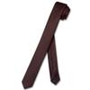 Vesuvio Napoli Narrow NeckTie Extra Skinny CHOCOLATE BROWN Men's 1.5" Neck Tie view 1