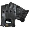 Prime Fingerless Driving Gloves Soft Cow Napp Leather Weight Lifting Gloves 309 (Black, S) view 2