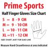Prime Fingerless Driving Gloves Soft Cow Napp Leather Weight Lifting Gloves 309 (Black, S) view 3