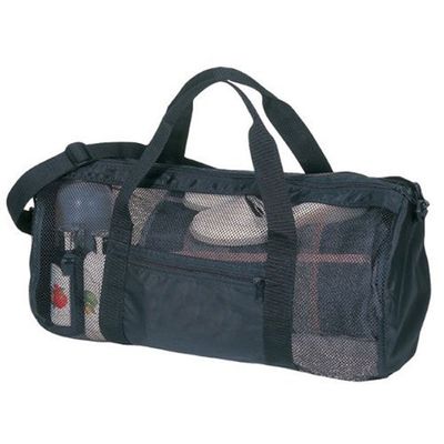 ERS Sport Outdoor Hiking Beach Gym Mesh Bag, Black