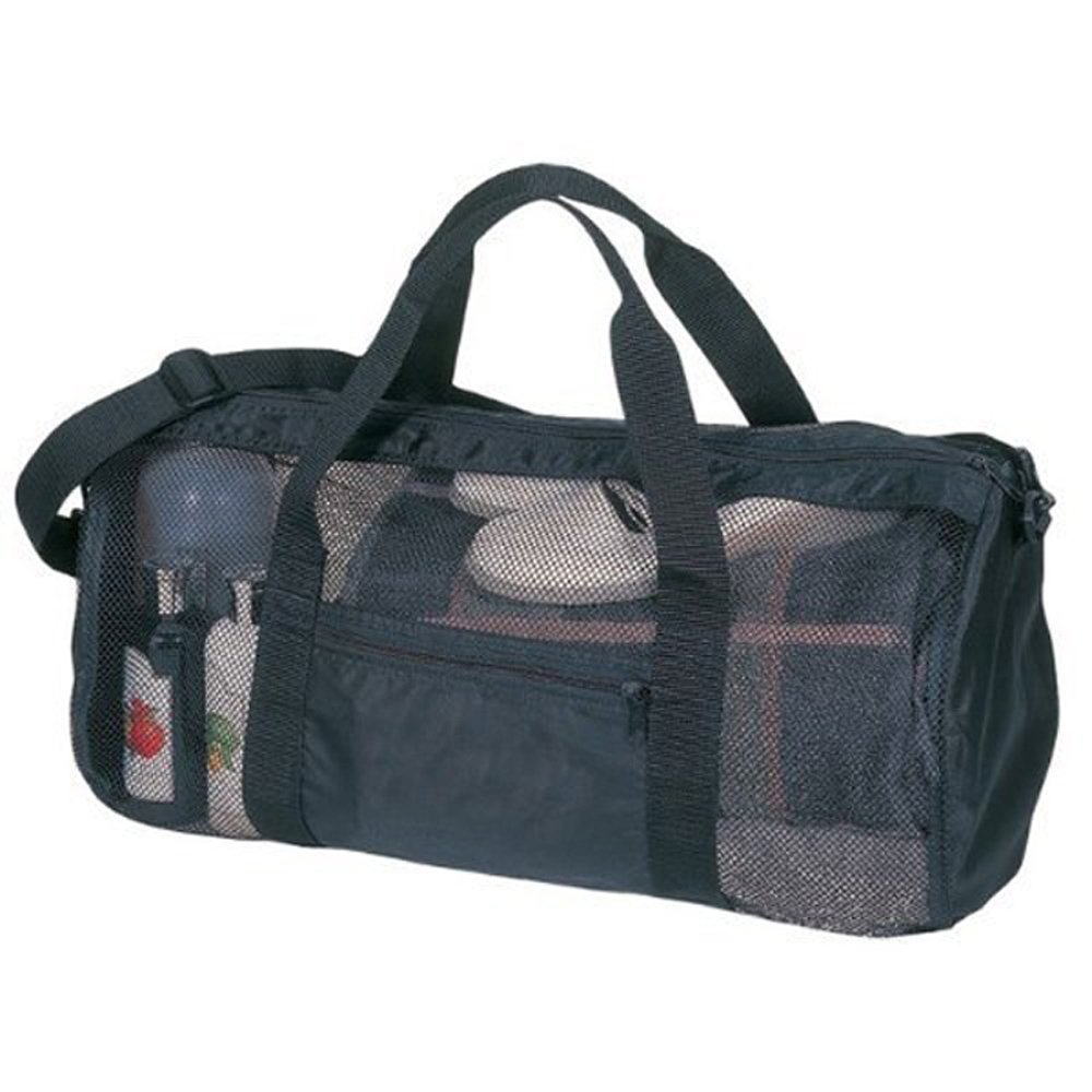 ERS Sport Outdoor Hiking Beach Gym Mesh Bag, Black