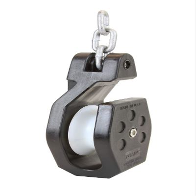 Folbe F008 - Open Block Crab Pot Pulley with Chain