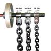 Ader Barbell Olympic Weight Lifting Chain Set (Black, 30lb+45lb) view 1