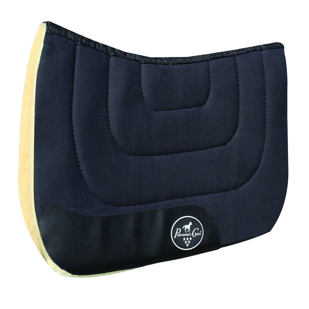 Professional's Choice Contoured Work Pad | Durable & Comfortable Saddle Pad | Size 31" x 32" | Black