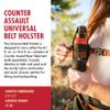 Counter Assault Universal Belt Holster with Touch Closure view 3