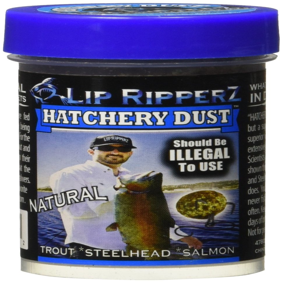 Lip Ripperz Natural Hatchery Dust Prepared Fishing Bait, Brown