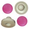 2 Arcade Commercial Hockey Goalie Mallets w/ 2 Large 3.25 Inch Pink Air Pucks view 1