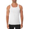 Hanes Men's Cotton Tank Undershirts Pack, Moisture-Wicking Ribbed Tanks, lightweight, White 6-pack, Medium view 2