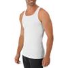 Hanes Men's Cotton Tank Undershirts Pack, Moisture-Wicking Ribbed Tanks, lightweight, White 6-pack, Medium view 3