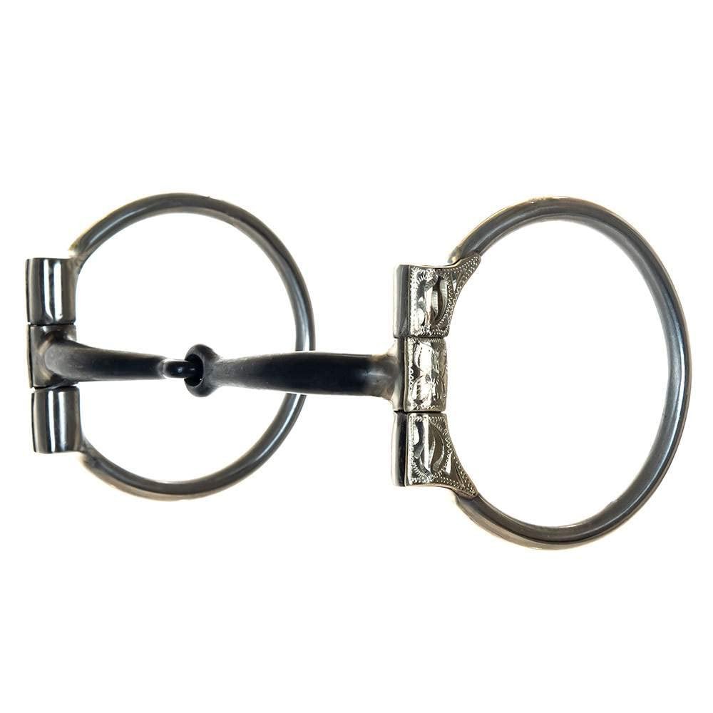 Aime Imports Western SS Silver Sweet Copper Inlay D-Ring bit