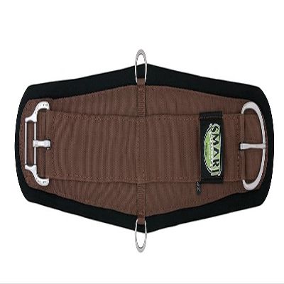 Weaver Leather Felt Lined Roper Smart Cinch with Roll Snug Cinch Buckle, Brown, 28"