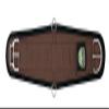 Weaver Leather Felt Lined Roper Smart Cinch with Roll Snug Cinch Buckle, Brown, 28" view 1