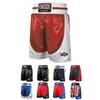 Ringside Pro-Style Boxing Trunks, Satin Boxing Shorts for Men and Women, Ideal for Boxing, MMA, Muay Thai, Red/White, Youth Medium view 1
