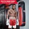 Ringside Pro-Style Boxing Trunks, Satin Boxing Shorts for Men and Women, Ideal for Boxing, MMA, Muay Thai, Red/White, Youth Medium view 2