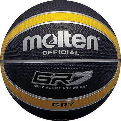 Molten Official Black/Yellow Rubber Basketball - Size 5