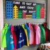 ADJOY Kids Superhero Capes and Masks 12 Sets - Birthday Party Super Hero Capes for Children view 2