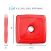 Cool Coolers By Fit & Fresh 4 Pack Slim Ice Packs, Quick Freeze Space Saving Reusable Ice Packs for Lunch Boxes or Coolers, Multi Colored, Single Pack view 3