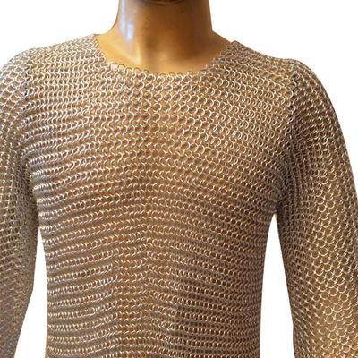 Allbeststuff Men's Aluminium Chain Mail Light Weight Chest 44 Long Large Anodized