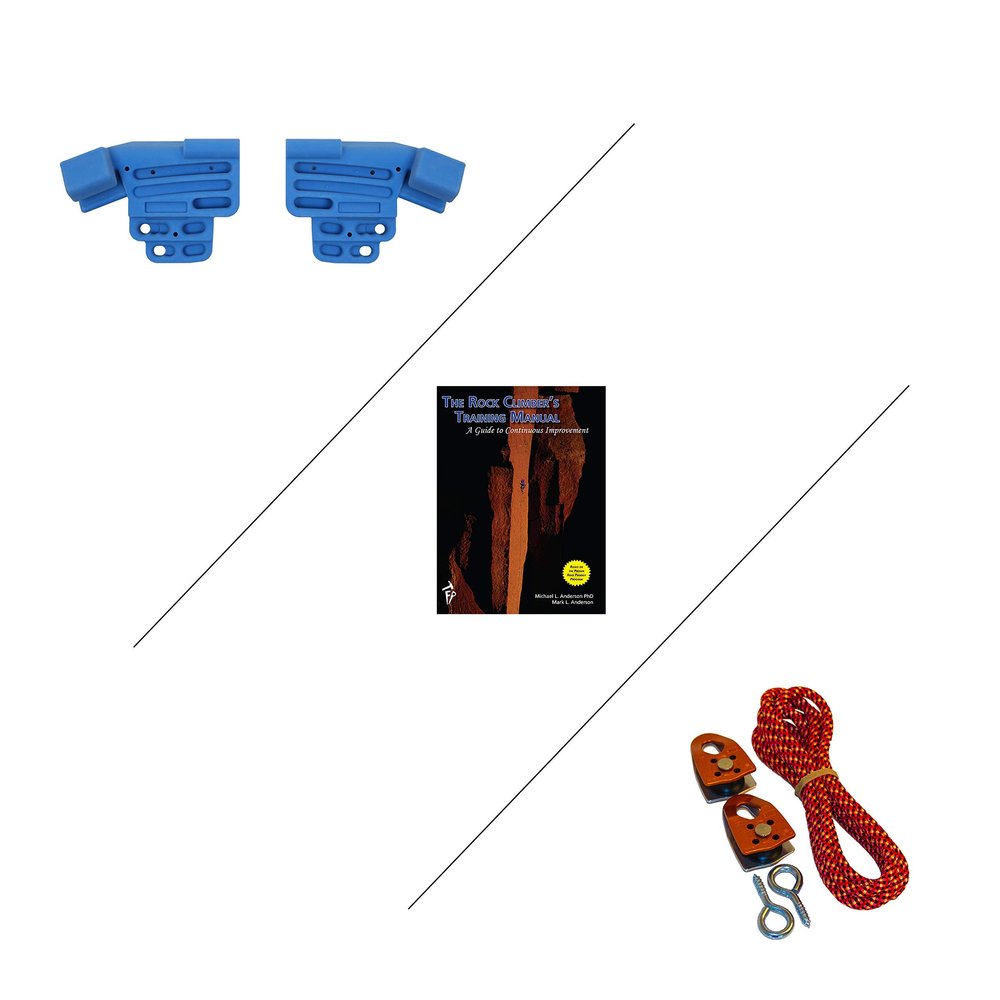 TRANGO Rock Prodigy Training Center Hangboard, Elite Package