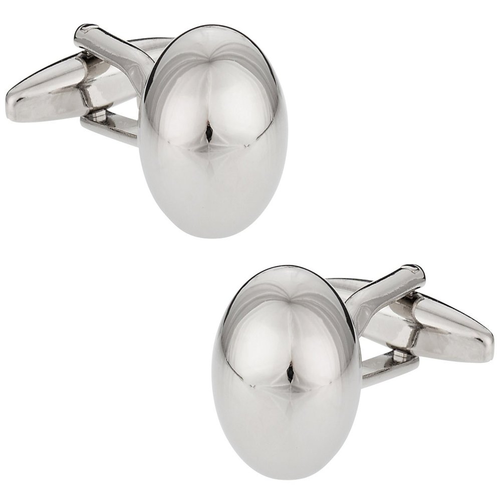 Cuff-Daddy Silver Ball Cufflinks with Presentation Box