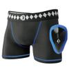 Diamond MMA Compression Shorts Jock Strap Athletic Cup Groin Protector System - Medium | Athletic Supporters for Men with Cup for High Impact Sports | Compression Shorts w/ Built In Jockstrap with Cup view 1