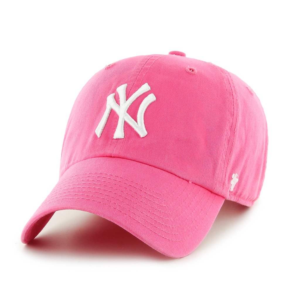 '47 Forty Seven Women's Brand Yankees Hat Ball Cap Hot Pink