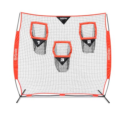 GoSports 8 ft x 8 ft Football Throwing Net - Improve QB Throwing Accuracy