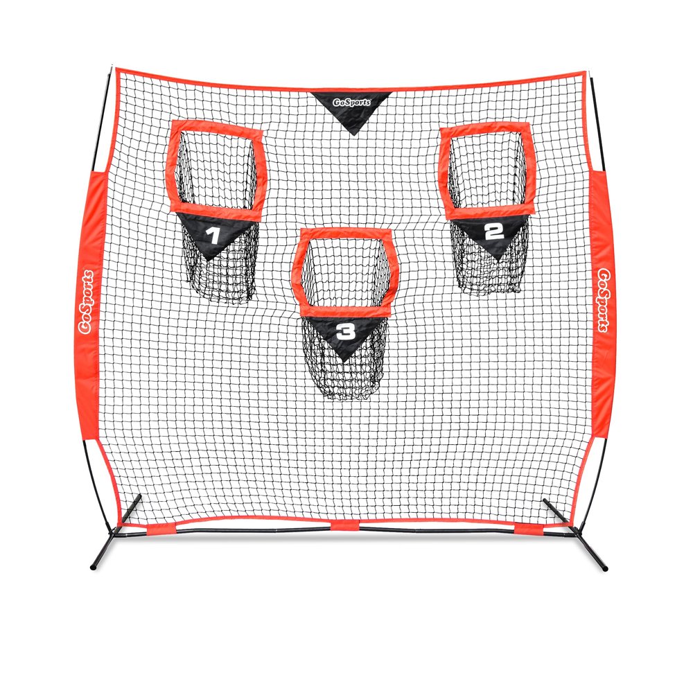 GoSports 8 ft x 8 ft Football Throwing Net - Improve QB Throwing Accuracy