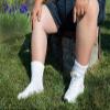 Extra Wide Comfort Fit Athletic Quarter Socks (Pack of 3) Fits Up to a 6E Width, Made in USA (Small, White) view 4