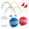 HearthSong Oversized Kick Croquet Outdoor Game fro 4+ years With Two 14" Cloth-Covered Balls, Seven Wickets, and Two Finish Flags view 4