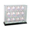 Perfect Cases 12UPBSB-B 12 Baseball Upright Display Case, Black view 1