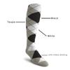 Golf Knickers Colorful Knee High Argyle Cotton Socks For Men Women and Youth - XXX: Taupe/Black/White - Youth view 4