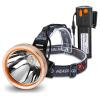 High Power Rechargeable LED Headlamp - Waterproof Adjustable Head Flashlight, Hands-Free Head Torch for Camping, Hiking, Hunting, Fishing, Emergency, Outdoor Activities, Ultra Bright Comfortable Wear view 1