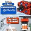 SEAFLO 43-Series Water Pressure Diaphragm Pump - 12V DC, 3.0 GPM, 55 PSI with Adjustable Pressure Switch, Self-Priming, UL & CSA Certified, Quick Attach - For RV, Boat, and Off-Grid Applications view 3