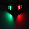 Brightest 2 Mile LED Boat Navigation Lights Pair. Flush Mount, USCG 112.5 Degree 2nm boating nav light for pontoon boat, yacht, kayak, air boats, marine. 1 Red Portside, 1 Green Starboard (Black) view 4