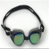 Snake & Pig Sports Basilisk Junior swimming goggles for kids, teens, and people with narrow faces (Black tinted) view 1