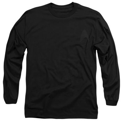 Star Trek Command Emblem On Black Into Darkness Adult Long-Sleeve T-Shirt, Medium