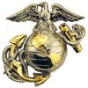 EagleEmblems United States Marine Corps Gold Tone Logo Emblem Lapel / Hat Pin view 1