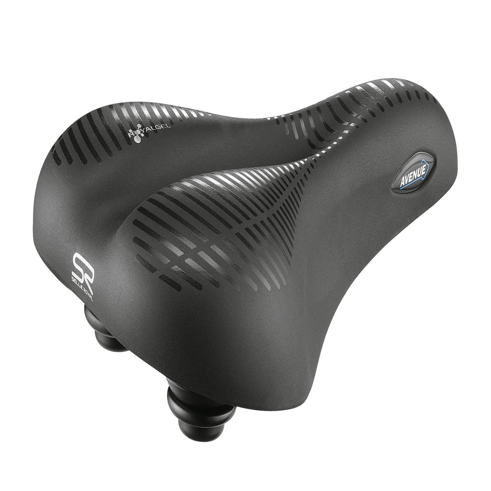 Selle Royal Avenue Women's Moderate ActTex Bicycle Saddle, Dark Grey, Medium