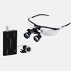 EAST DENTAL Black 3.5X Surgical Binocular Loupes Aluminium Frame + 3W LED Headlight view 1