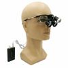 EAST DENTAL Black 3.5X Surgical Binocular Loupes Aluminium Frame + 3W LED Headlight view 3