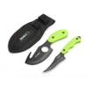 HME 2-Piece Field Skinning Gut/Cape Knife Kit - 3.5" Gut Hook Knife & 3.5" Fixed Blade Knife (420HC Steel) w/Heavy-Duty Sheath view 1