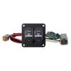LENCO MARINE Trim Tab Switch Kit, Double Rocker, 2-Position, Hinge Lever Actuator, Black, Manual Operation view 1